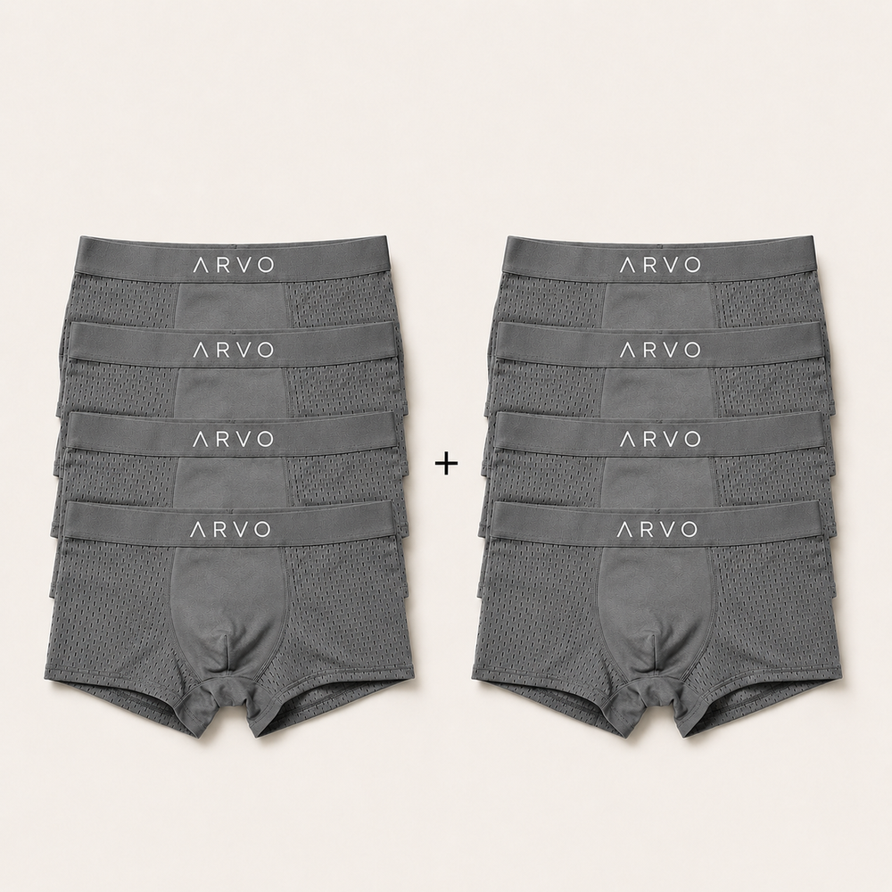ARVO Everyday Trunks - 5 Pack Grey + 5 FREE