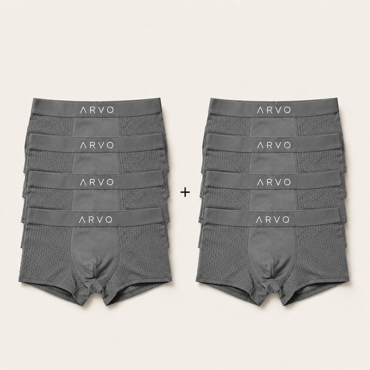 ARVO Everyday Trunks - 5 Pack Grey + 5 FREE