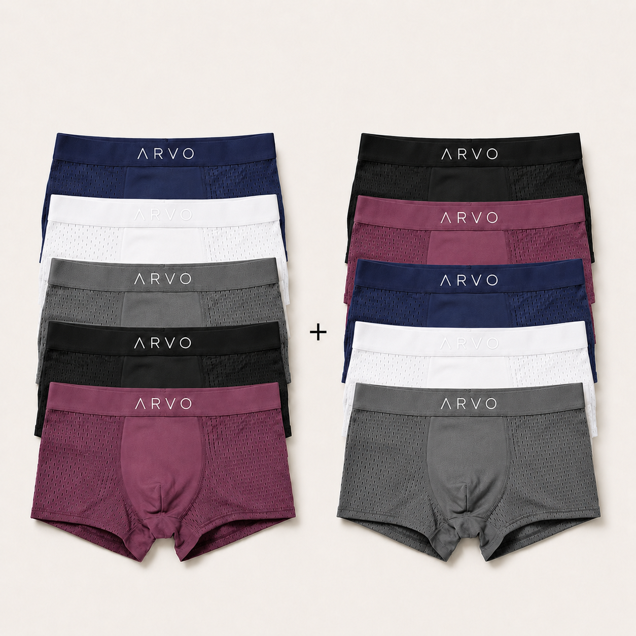 ARVO Everyday Trunks - 5 Pack Multicolor + 5 FREE